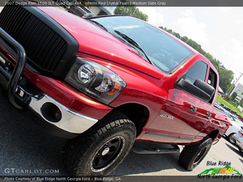 Inferno Red Crystal Pearl / Medium Slate Gray 2007 Dodge Ram 1500 SLT Quad Cab 4x4