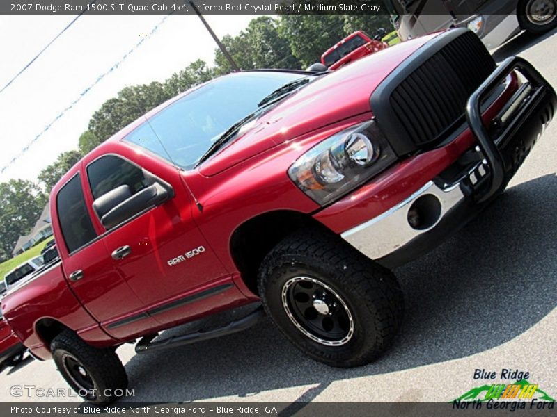 Inferno Red Crystal Pearl / Medium Slate Gray 2007 Dodge Ram 1500 SLT Quad Cab 4x4