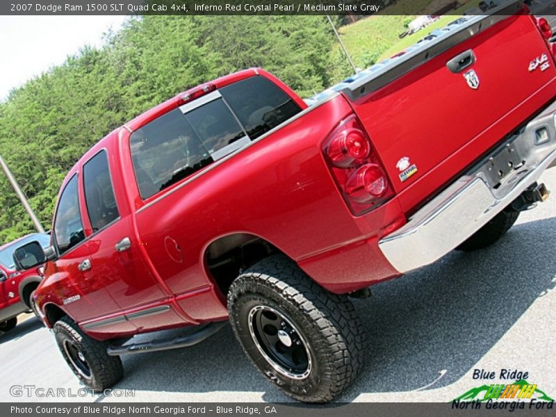 Inferno Red Crystal Pearl / Medium Slate Gray 2007 Dodge Ram 1500 SLT Quad Cab 4x4
