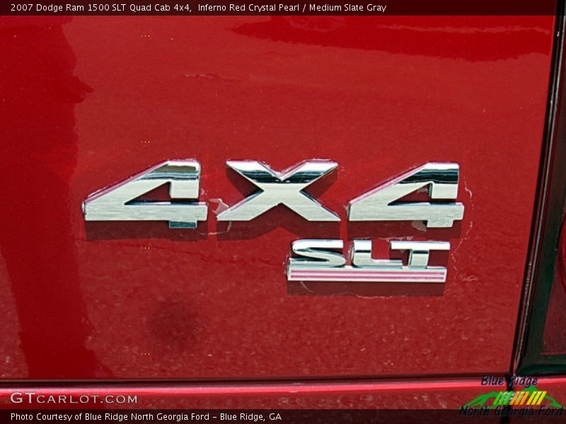 Inferno Red Crystal Pearl / Medium Slate Gray 2007 Dodge Ram 1500 SLT Quad Cab 4x4