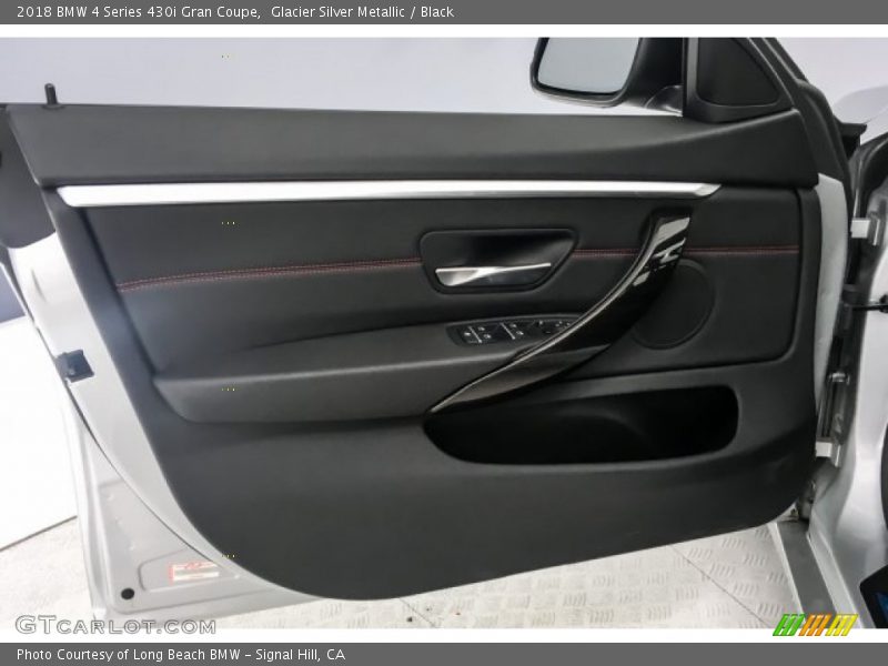 Glacier Silver Metallic / Black 2018 BMW 4 Series 430i Gran Coupe