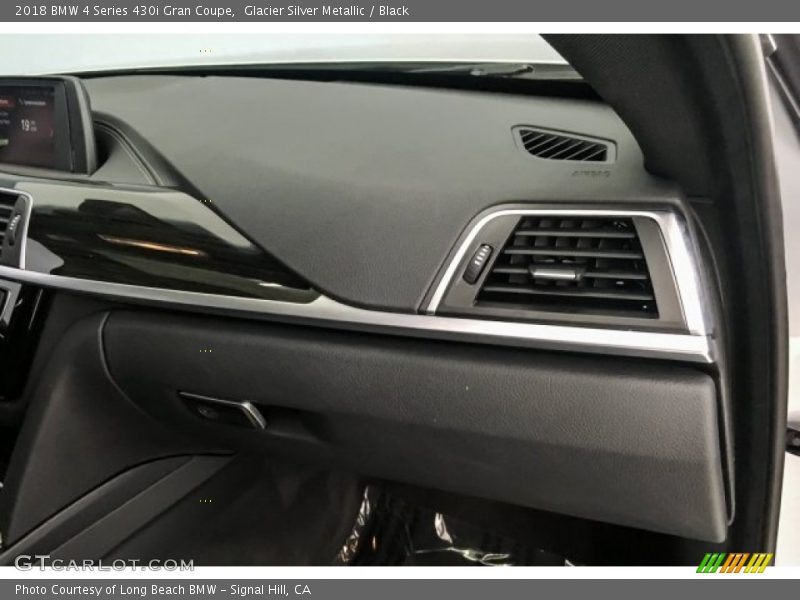 Glacier Silver Metallic / Black 2018 BMW 4 Series 430i Gran Coupe