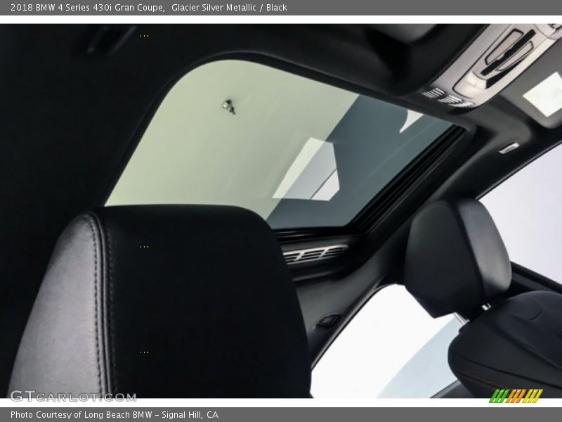 Glacier Silver Metallic / Black 2018 BMW 4 Series 430i Gran Coupe