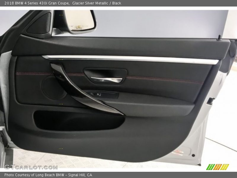 Glacier Silver Metallic / Black 2018 BMW 4 Series 430i Gran Coupe