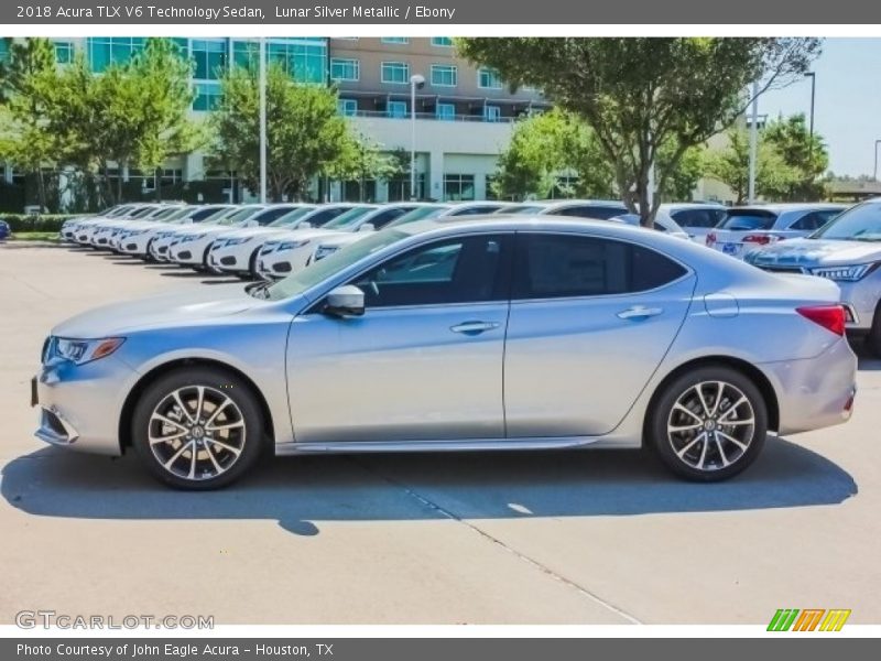 Lunar Silver Metallic / Ebony 2018 Acura TLX V6 Technology Sedan