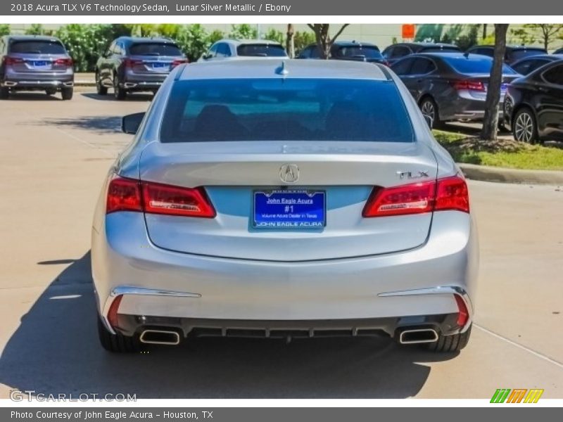 Lunar Silver Metallic / Ebony 2018 Acura TLX V6 Technology Sedan