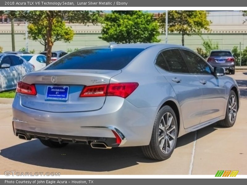 Lunar Silver Metallic / Ebony 2018 Acura TLX V6 Technology Sedan