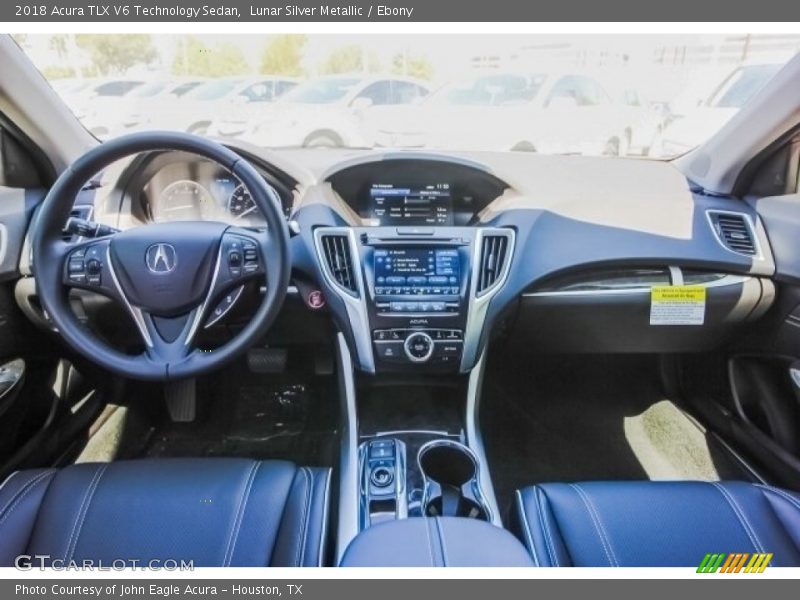 Lunar Silver Metallic / Ebony 2018 Acura TLX V6 Technology Sedan