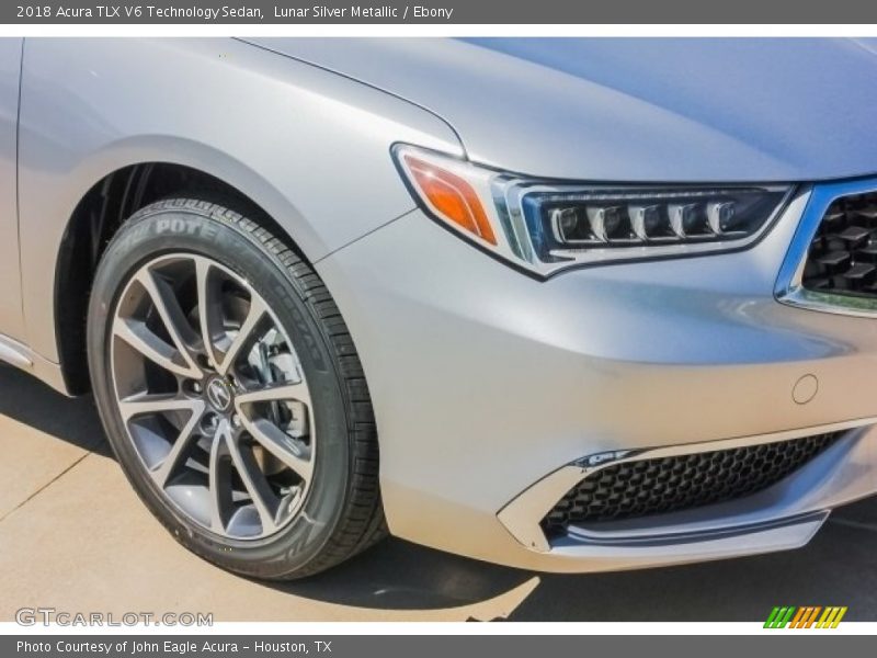 Lunar Silver Metallic / Ebony 2018 Acura TLX V6 Technology Sedan