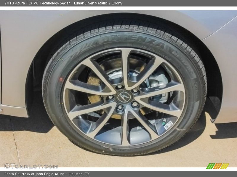 Lunar Silver Metallic / Ebony 2018 Acura TLX V6 Technology Sedan