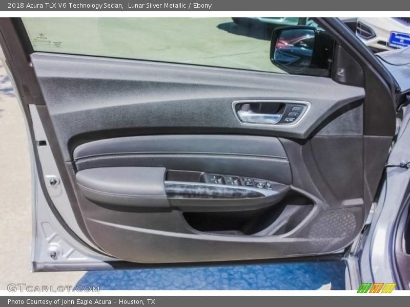 Lunar Silver Metallic / Ebony 2018 Acura TLX V6 Technology Sedan
