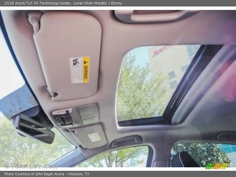 Lunar Silver Metallic / Ebony 2018 Acura TLX V6 Technology Sedan