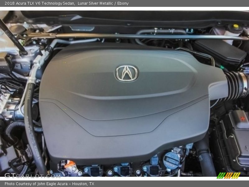 Lunar Silver Metallic / Ebony 2018 Acura TLX V6 Technology Sedan