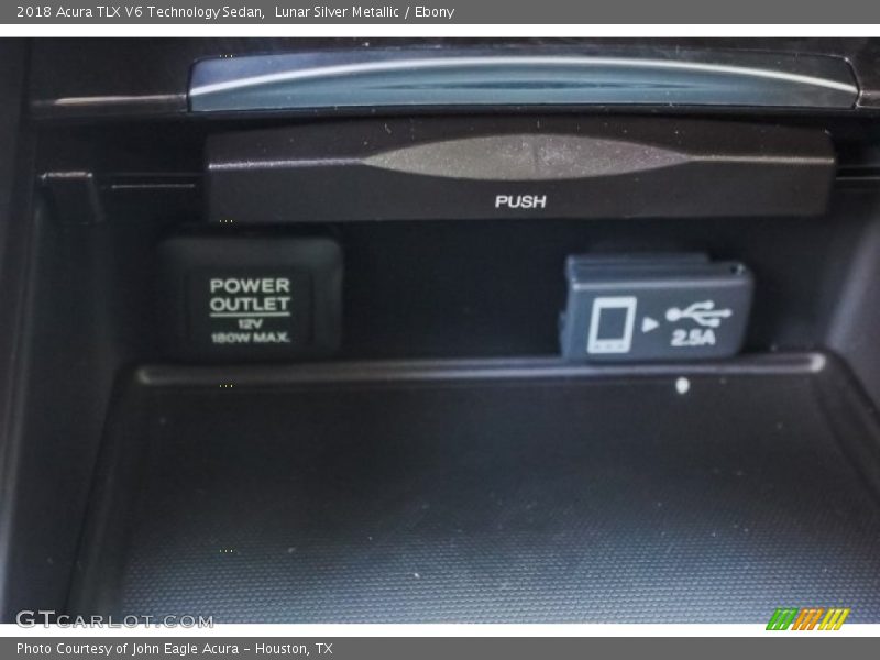 Lunar Silver Metallic / Ebony 2018 Acura TLX V6 Technology Sedan