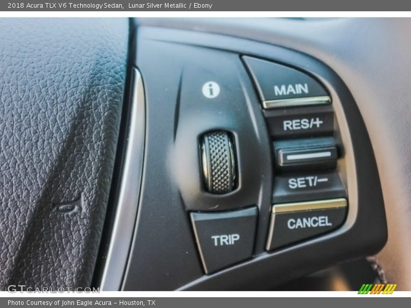 Lunar Silver Metallic / Ebony 2018 Acura TLX V6 Technology Sedan