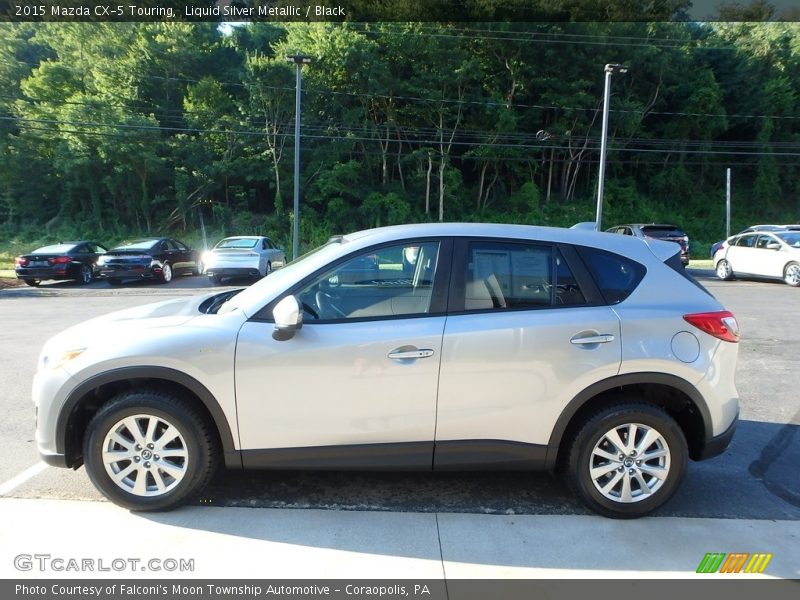 Liquid Silver Metallic / Black 2015 Mazda CX-5 Touring