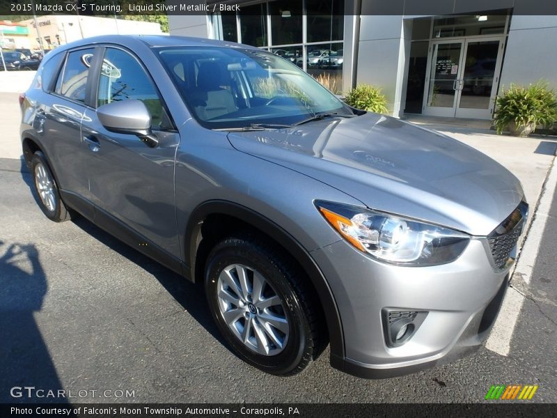 Liquid Silver Metallic / Black 2015 Mazda CX-5 Touring