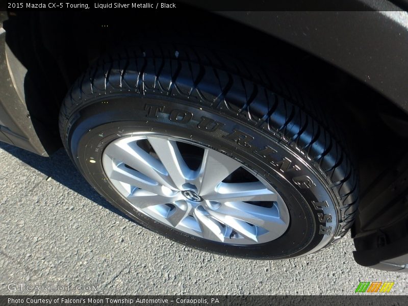 Liquid Silver Metallic / Black 2015 Mazda CX-5 Touring