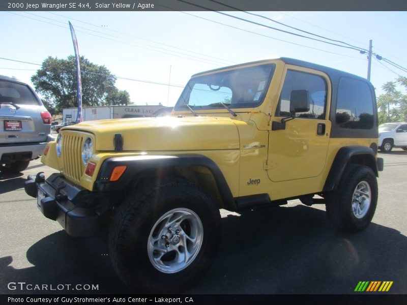 Solar Yellow / Agate 2000 Jeep Wrangler SE 4x4