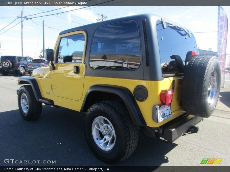 Solar Yellow / Agate 2000 Jeep Wrangler SE 4x4