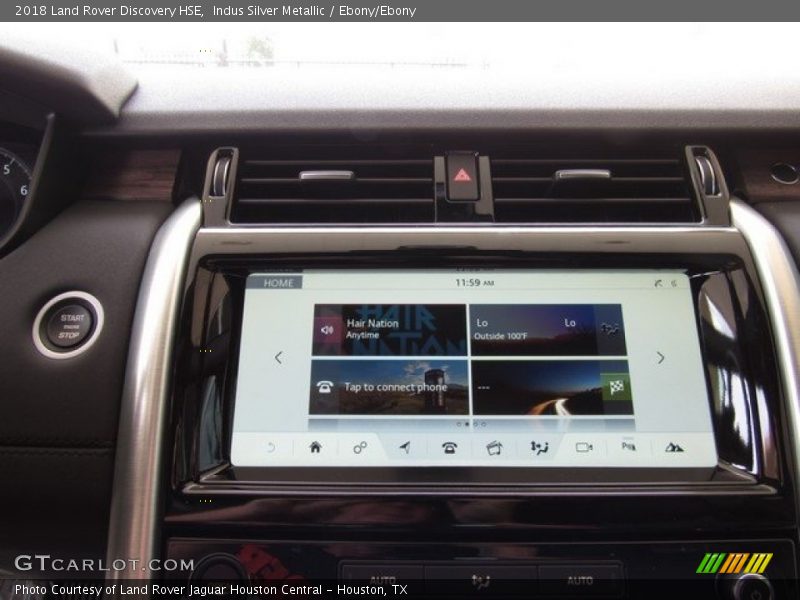 Indus Silver Metallic / Ebony/Ebony 2018 Land Rover Discovery HSE