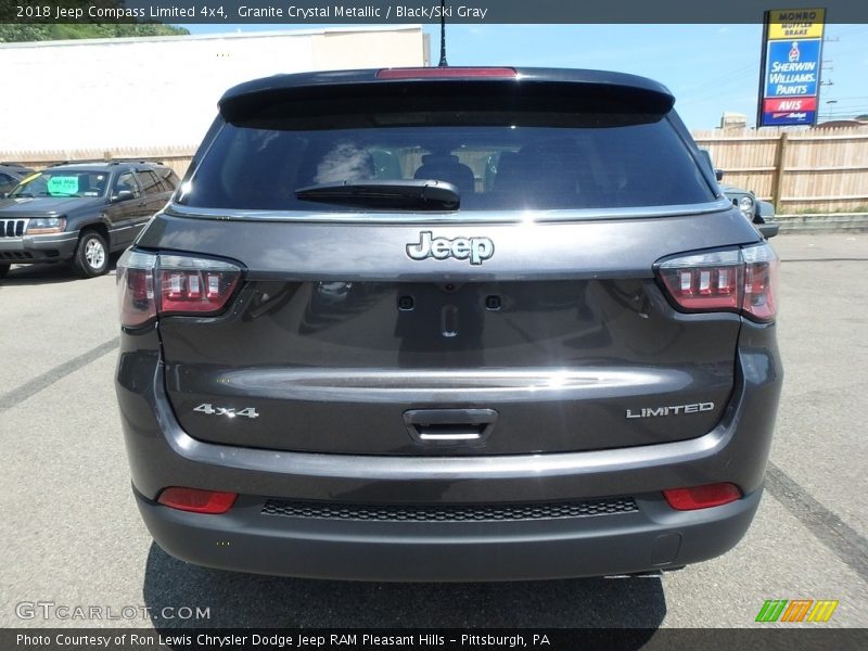 Granite Crystal Metallic / Black/Ski Gray 2018 Jeep Compass Limited 4x4