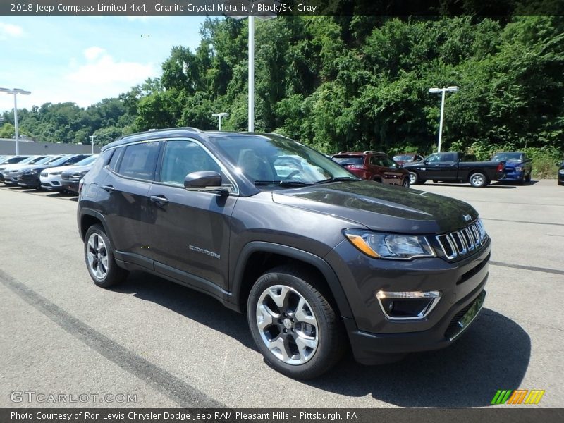 Granite Crystal Metallic / Black/Ski Gray 2018 Jeep Compass Limited 4x4