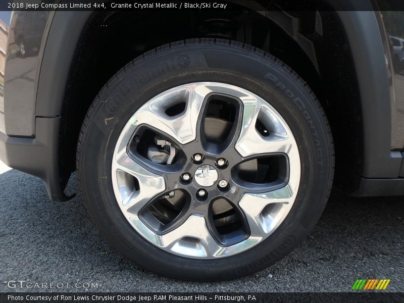Granite Crystal Metallic / Black/Ski Gray 2018 Jeep Compass Limited 4x4