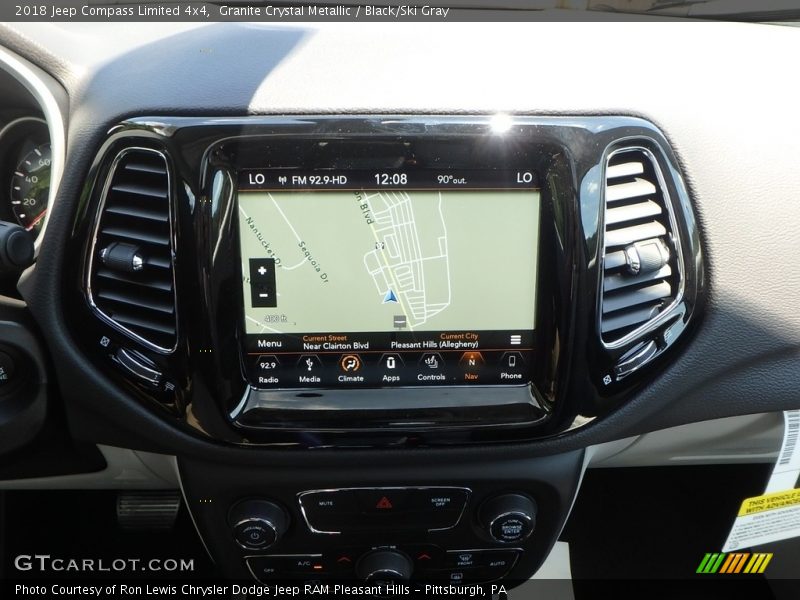 Granite Crystal Metallic / Black/Ski Gray 2018 Jeep Compass Limited 4x4