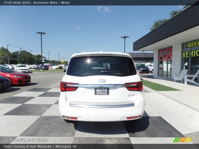 Moonstone White / Wheat 2018 Infiniti QX80