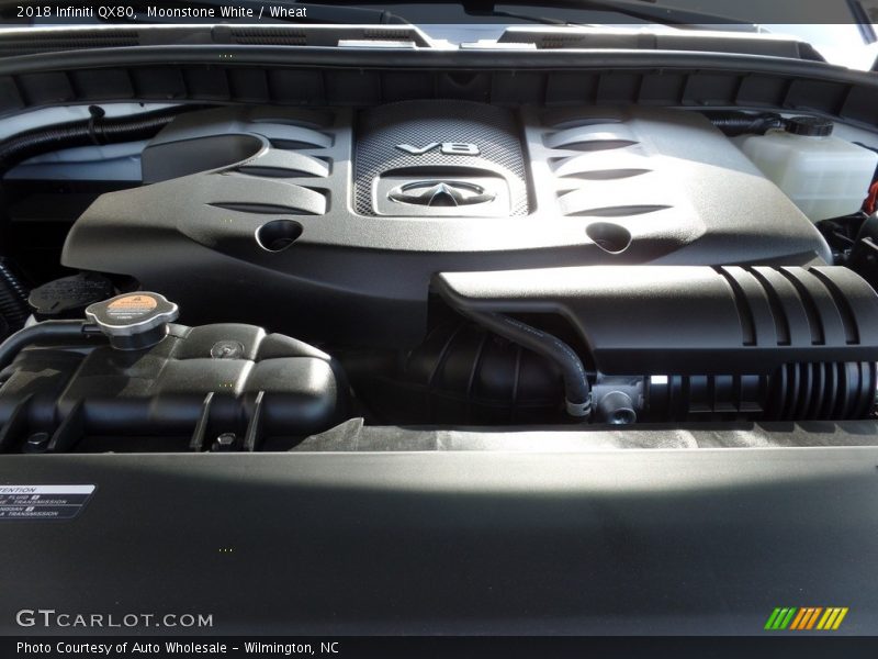 Moonstone White / Wheat 2018 Infiniti QX80