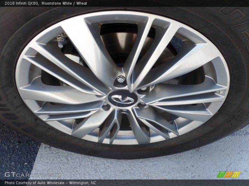 Moonstone White / Wheat 2018 Infiniti QX80
