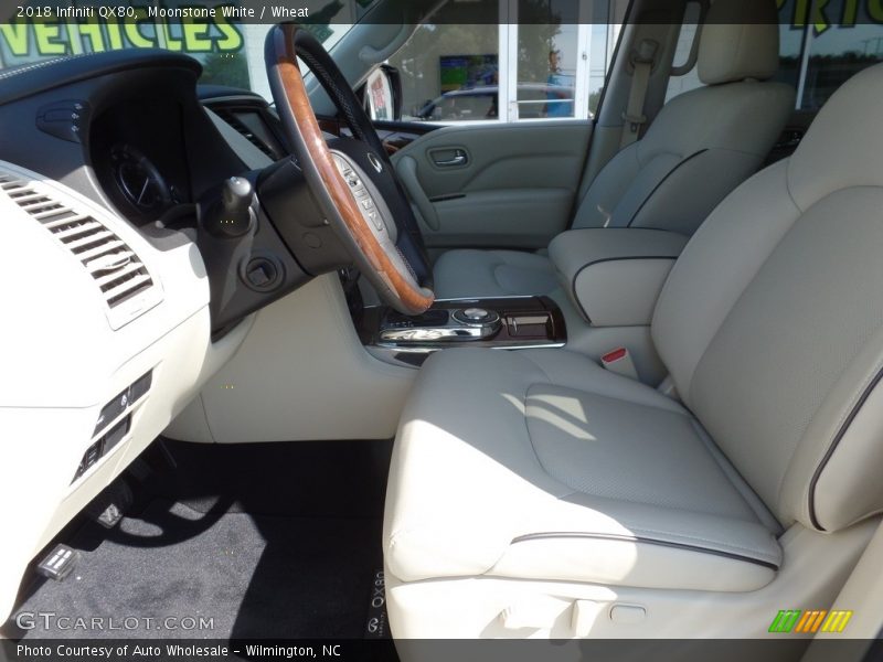 Moonstone White / Wheat 2018 Infiniti QX80