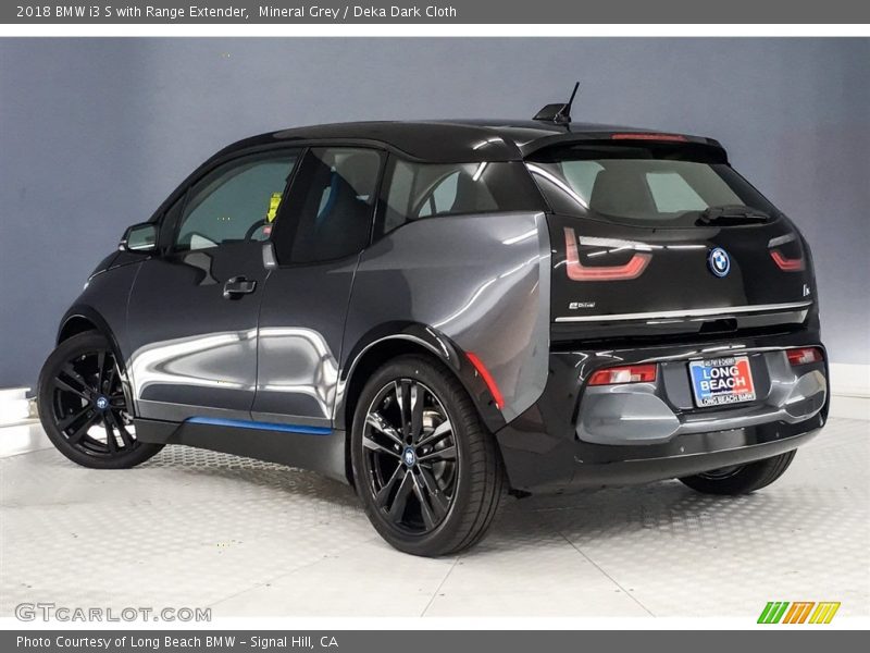 Mineral Grey / Deka Dark Cloth 2018 BMW i3 S with Range Extender