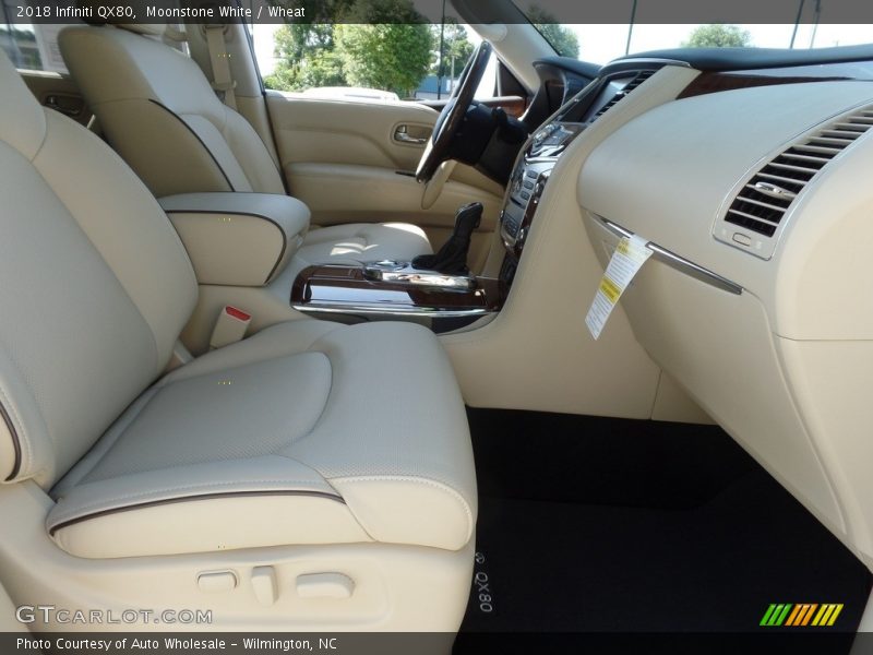 Moonstone White / Wheat 2018 Infiniti QX80