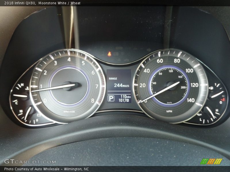 Moonstone White / Wheat 2018 Infiniti QX80