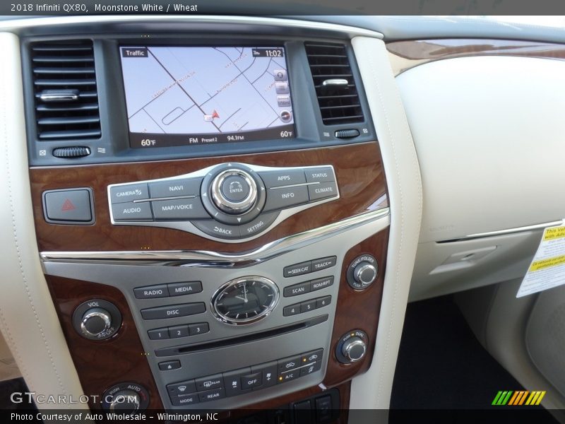 Moonstone White / Wheat 2018 Infiniti QX80
