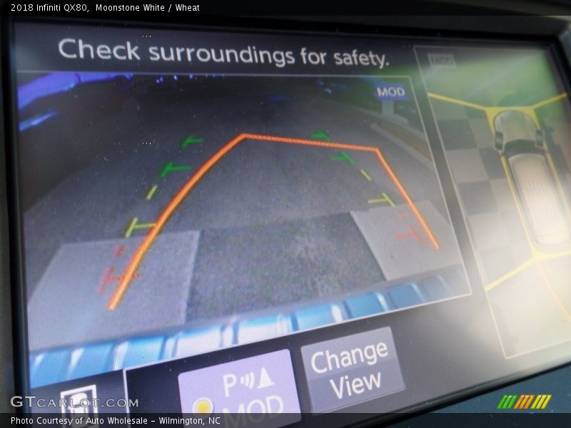 Moonstone White / Wheat 2018 Infiniti QX80