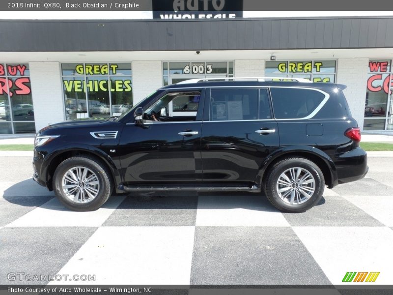 Black Obsidian / Graphite 2018 Infiniti QX80