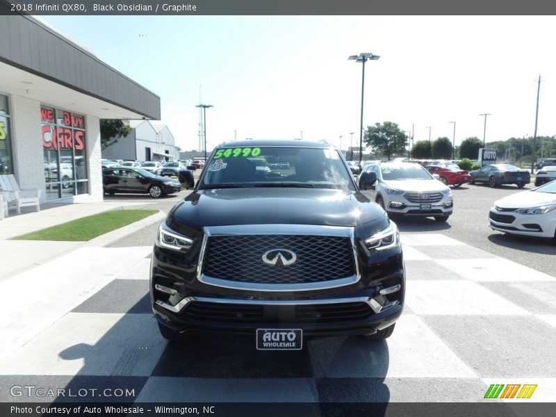 Black Obsidian / Graphite 2018 Infiniti QX80