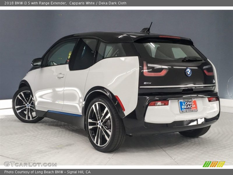Capparis White / Deka Dark Cloth 2018 BMW i3 S with Range Extender