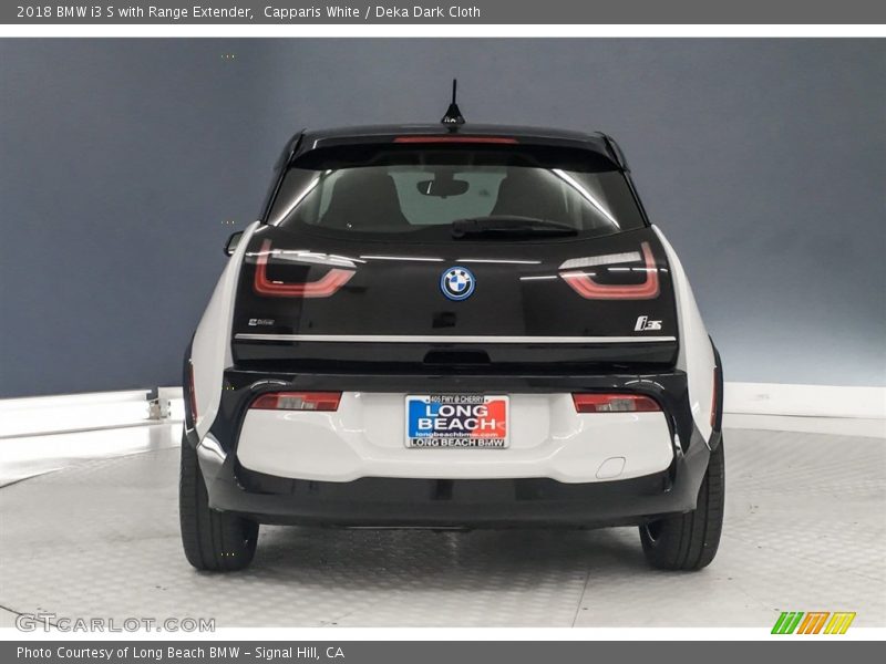 Capparis White / Deka Dark Cloth 2018 BMW i3 S with Range Extender