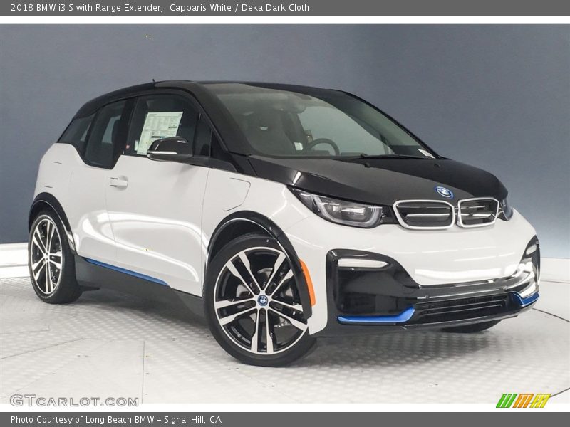 Capparis White / Deka Dark Cloth 2018 BMW i3 S with Range Extender