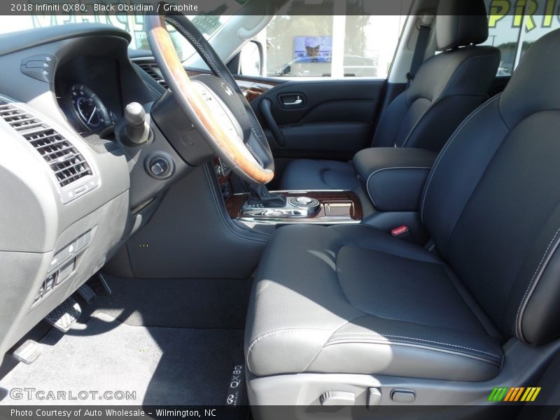 Black Obsidian / Graphite 2018 Infiniti QX80