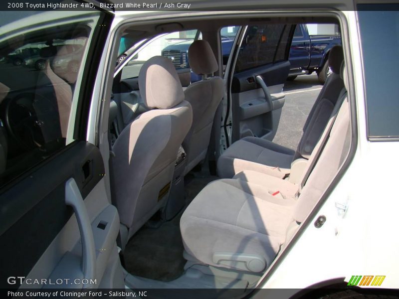 Blizzard White Pearl / Ash Gray 2008 Toyota Highlander 4WD