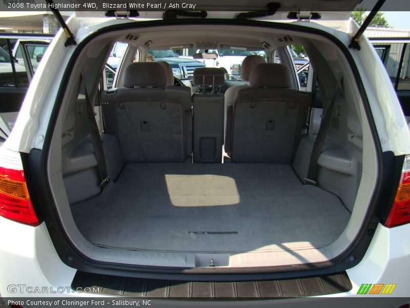 Blizzard White Pearl / Ash Gray 2008 Toyota Highlander 4WD
