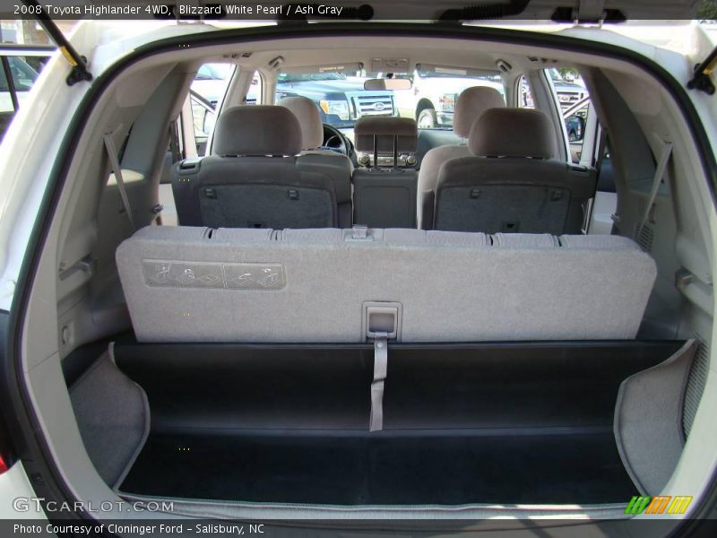 Blizzard White Pearl / Ash Gray 2008 Toyota Highlander 4WD