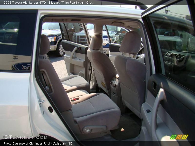 Blizzard White Pearl / Ash Gray 2008 Toyota Highlander 4WD