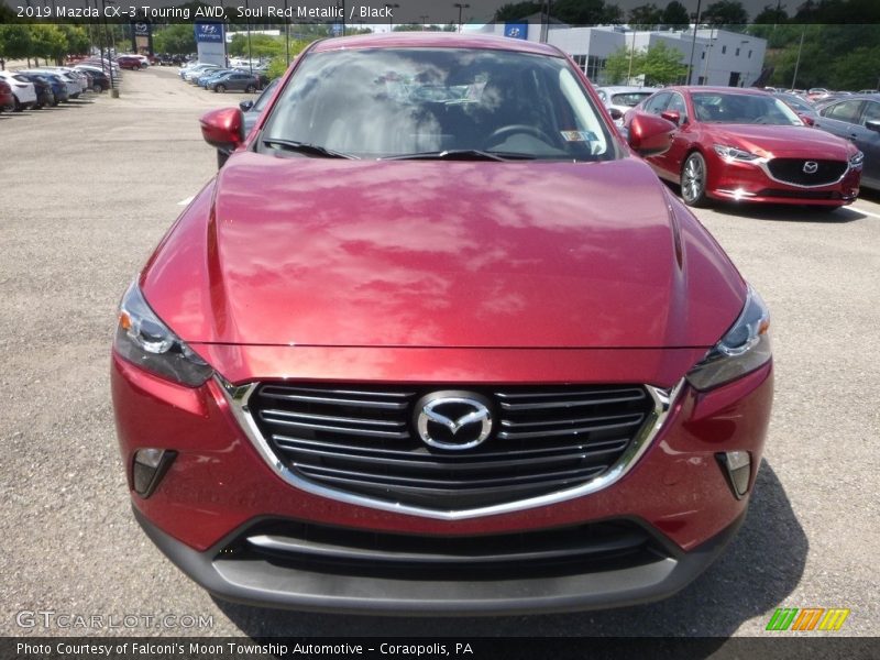 Soul Red Metallic / Black 2019 Mazda CX-3 Touring AWD