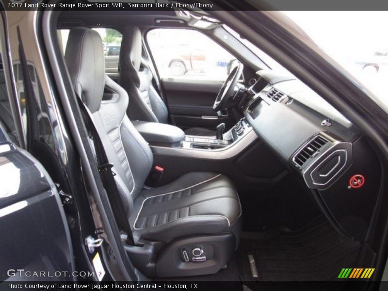 Front Seat of 2017 Range Rover Sport SVR